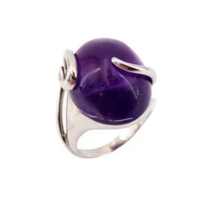 Bague Océane Améthyste & Argent 925 – Image 2
