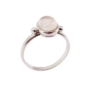 Bague Camille Quartz Rose & Argent 925 – Image 2