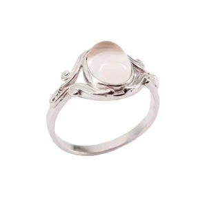 Bague Honorine Quartz Rose & Argent 925 – Image 2