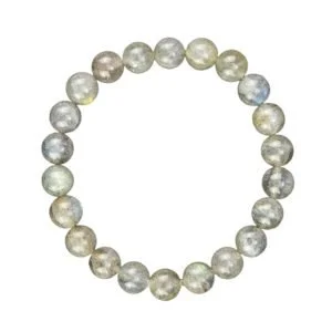 Bracelet Labradorite & Pierres Boules 8mm – Image 2