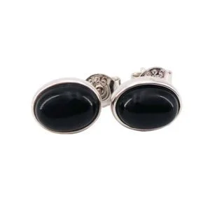 Boucles d'Oreilles Camille Onyx & Argent 925 – Image 3