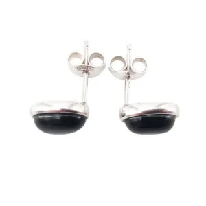 Boucles d'Oreilles Camille Onyx & Argent 925 – Image 2