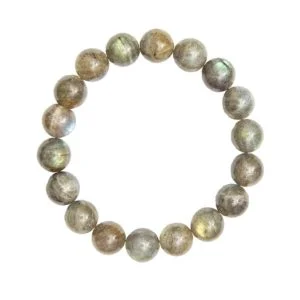 Bracelet Labradorite & Pierres Boules 10mm – Image 2