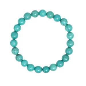 Bracelet Turquoise & Pierres Boules 8mm – Image 2
