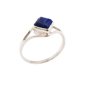 Bague Élisabeth Lapis-Lazuli & Argent 925 – Image 2