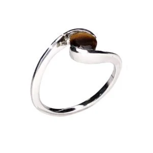 Bague Doriane Œil de Tigre & Argent 925 – Image 2