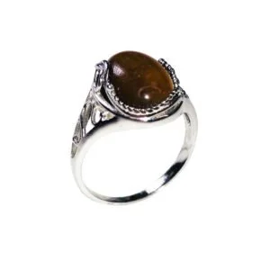 Bague Capucine Œil de Tigre & Argent 925 – Image 2