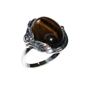 Bague Justine Œil de Tigre & Argent 925 – Image 2