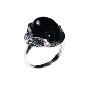 Bague Justine Onyx & Argent 925 – Image 2