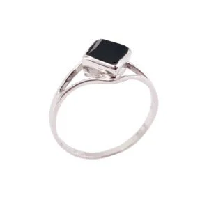 Bague Élisabeth Onyx & Argent 925 – Image 2