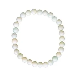 Bracelet Amazonite & Pierres Boules 6mm – Image 2