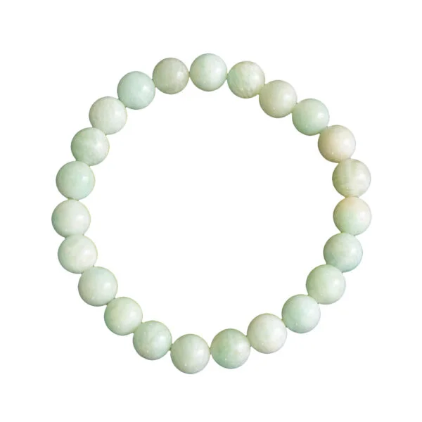Bracelet Amazonite & Pierres Boules 8mm