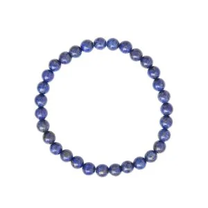 Bracelet Lapis-Lazuli & Pierres Boules 6mm – Image 2