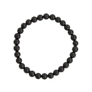 Bracelet Onyx & Pierres Boules 6mm – Image 2