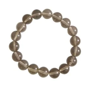 Bracelet Quartz Fumé & Pierres Boules 10mm – Image 2